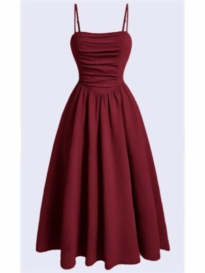 Burgundy Spaghetti Strap Dress 😍 ❤ Size _- S, M…