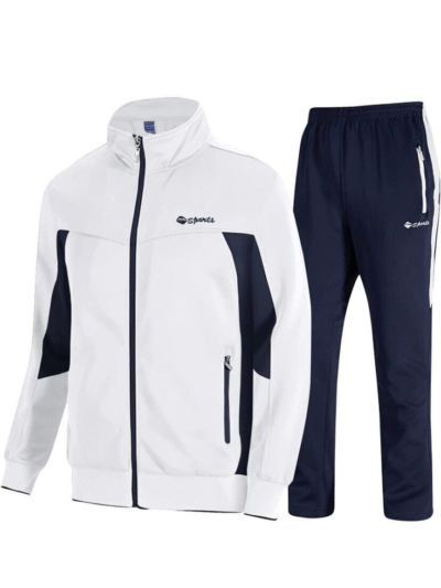 Tbmpoy Size M Men's Tracksuit Athletic Sports Casual Full Zip Sweatsuit