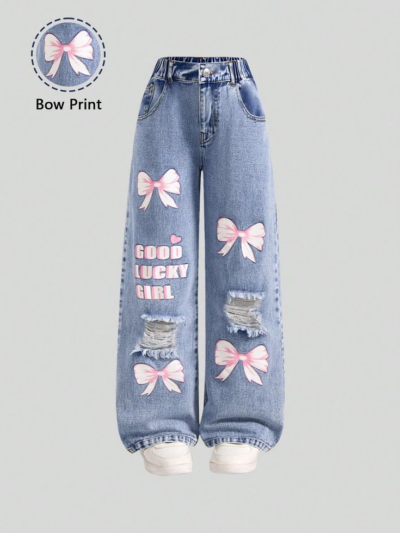 Tween-Girls-Summer-Holiday-Casual-High-Waist-Wide-Leg-Blue-Pants-Spring-Autumn-Casual-High-Waist-Wide-Leg-Loose-Blue-Pants-Casual-Daily-Wear-Girls-Bow-Straight-Leg-Jeans-Spring-New-Tween-Girl-Pants-4-Seasons.webp