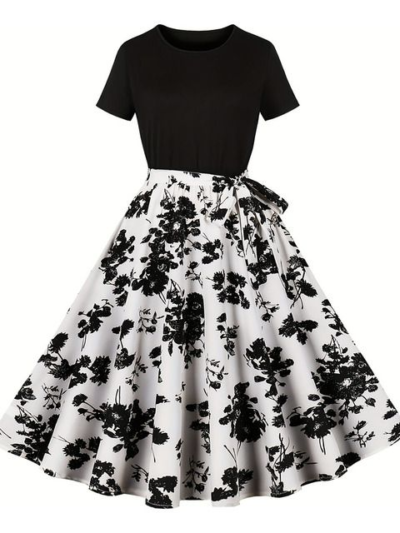 Vestido Feminino Midi Estampado Evangélico Moda Elegante